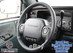 1997 Dodge Ram 5.9L Cummins Turbo Diesel 12V -Black Leather Steering Wheel Cover