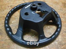 1998 2005 Jdm Mitsubishi Pajero Io H76 H66 Blk Steering Wheel W Center Cover Oem