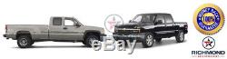 1999-2002 Chevy Silverado 1500 2500 3500 -Leather Steering Wheel Cover, Black