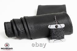 1999-2007 Ford F250 F350 F450 XL -Leather Wrap Steering Wheel Cover, Black