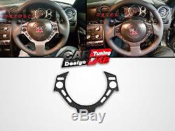 (1) Matte Dry Carbon Fiber Steering Wheel Cover Fits Nissan GTR GT-R R35 R-35
