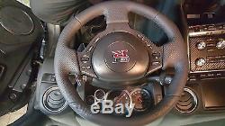 (1) Matte Dry Carbon Fiber Steering Wheel Cover Fits Nissan GTR GT-R R35 R-35