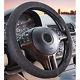 1 SUV Car Black Decorative Soft Elastic Ice Silk Removable Steering Wheel Cover