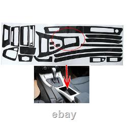 1set 5D Reflective Carbon Fiber Interior Decal Sticker Trim Cover For BMW E90