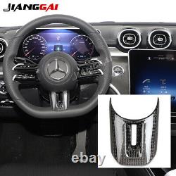 1x Carbon Fiber Steering Wheel Cover Trim For Mercedes Benz 21 AMG Accessories