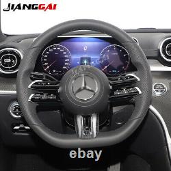 1x Carbon Fiber Steering Wheel Cover Trim For Mercedes Benz 21 AMG Accessories