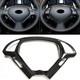 1x Steering Wheel Cover For Infiniti G37 EX37 G25 Q40 13-15 Carbon Fiber Black