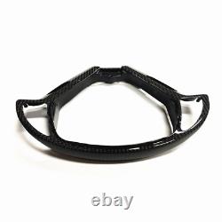 1x Steering Wheel Cover For Infiniti G37 EX37 G25 Q40 13-15 Carbon Fiber Black