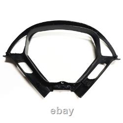 1x Steering Wheel Cover For Infiniti G37 EX37 G25 Q40 13-15 Carbon Fiber Black
