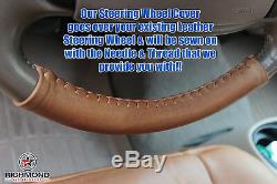 2001 2002 2003 Ford F-150 F150 King Ranch -Leather Steering Wheel Cover 2-Piece