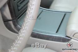 2001 2002 GMC Yukon XL 1500 Denali -Leather Wrap Steering Wheel Cover, Tan