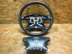 2001 2007 Jdm Toyota Noah Voxy Azr60 Grey Steering Wheel W Center Cover Oem