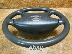 2001 2007 Jdm Toyota Noah Voxy Azr60 Grey Steering Wheel W Center Cover Oem