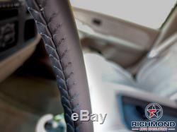 2002 2003 2004 GMC Envoy SLT XL SLE -Leather Wrap Steering Wheel Cover, Black