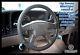 2003 2004 2005 2006 GMC Sierra 3500 SLT SLE -Leather Steering Wheel Cover Black