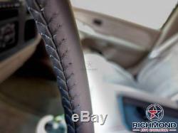 2003 2004 2005 2006 GMC Yukon SLT SLE -Leather Wrap Steering Wheel Cover, Black