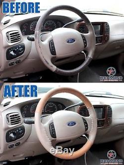 2003 2004 2005 Ford F250 F350 KING RANCH 4-Seam Leather Steering Wheel Cover