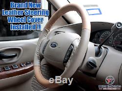 2003-2007 Ford F250 F350 Diesel Lifted KING RANCH -Leather Steering Wheel Cover