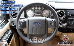 2007 2008 2009 Ford Expedition EL MAX -Leather Wrap Steering Wheel Cover Black