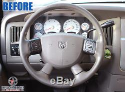 2007 2008 Dodge Durango -Dark Tan Leather Steering Wheel Cover withNeedle & Thread