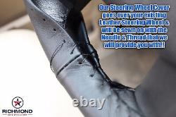 2007 2008 Lincoln Mark LT 2WD 4X4 -Genuine Leather Steering Wheel Cover, Black