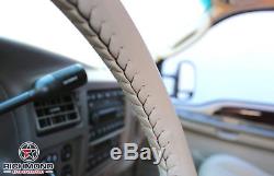 2007 2008 Lincoln Mark LT -Tan Leather Steering Wheel Cover withNeedle & Thread
