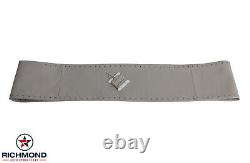 2008-2009 Ford F250 F350 F450 F550 Lariat-Leather Wrap Steering Wheel Cover Gray