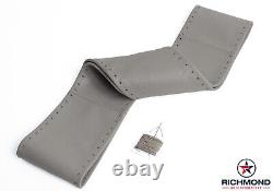 2008-2009 Ford F250 F350 F450 F550 Lariat-Leather Wrap Steering Wheel Cover Gray