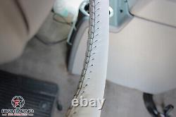 2010 2011 2012 2013 2014 Ford Expedition-Leather Wrap Steering Wheel Cover, Gray