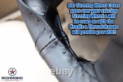 2010 2011 2012 2013 2014 Ford Expedition-Leather Wrap Steering Wheel Cover, Gray