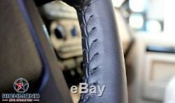 2011 2012 Chevy Silverado 2500 2500HD LT LS -Leather Steering Wheel Cover Black
