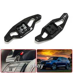 2016-2019 For AUDI Q7 SQ7 4M Carbon Fiber Steering Wheel Paddle Shifter Cover