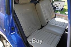 2016 Beige Seat Belt Cover Steering Wheel Shift Knob Front & Back Car Seat Cover
