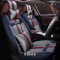 2017new PU Leather Car Seat Cushion For All Car + steering wheel cover