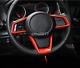 2019 For Subaru Forester ABS Orange Steering Wheel Button Frame Cover trim 3pcs