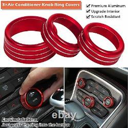 20PCS Red Full Set Interior Decoration Trim Kit for Dodge Charger 2015-2021