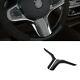 2PCS Interior Carbon Fiber Steering Wheel Cover Trim For BMW 5 Series G30 2018