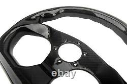 320MM Racing Car Steering Wheel Cover Carbon Fiber 6 Holes Universal Semicircle