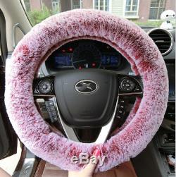 38cm Car SUV Steering Wheel Cover Warm Cover Non-Slip Interior Accessories Decor