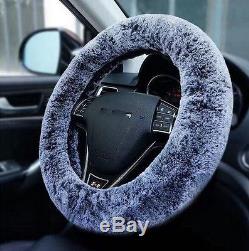 38cm Car SUV Steering Wheel Cover Warm Cover Non-Slip Interior Accessories Decor