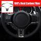 3K Dry Carbon Fiber Steering Wheel Cover For Mitsubishi Lancer EVO X 10th 08-16