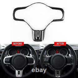 3K Dry Carbon Fiber Steering Wheel Cover For Mitsubishi Lancer EVO X 10th 08-16