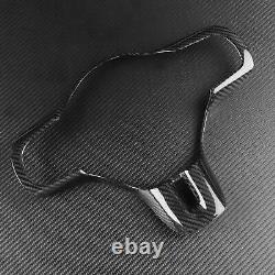 3K Dry Carbon Fiber Steering Wheel Cover For Mitsubishi Lancer EVO X 10th 08-16