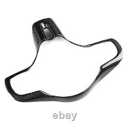 3K Dry Carbon Fiber Steering Wheel Cover For Mitsubishi Lancer EVO X 10th 08-16