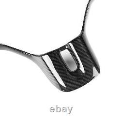 3K Dry Carbon Fiber Steering Wheel Cover For Mitsubishi Lancer EVO X 10th 08-16
