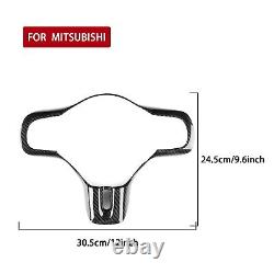 3K Dry Carbon Fiber Steering Wheel Cover For Mitsubishi Lancer EVO X 10th 08-16