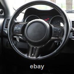 3K Dry Carbon Fiber Steering Wheel Cover For Mitsubishi Lancer EVO X 10th 08-16