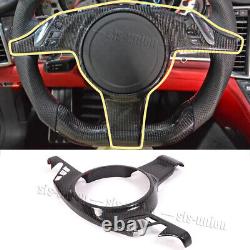 3K Dry Carbon Fiber Steering Wheel Cover For Porsche Cayenne Panamera 911 Cayman