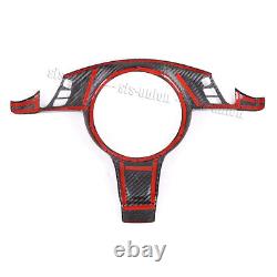 3K Dry Carbon Fiber Steering Wheel Cover For Porsche Cayenne Panamera 911 Cayman