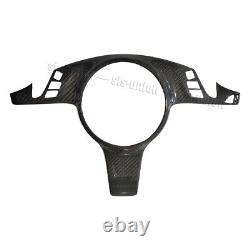 3K Dry Carbon Fiber Steering Wheel Cover For Porsche Cayenne Panamera 911 Cayman